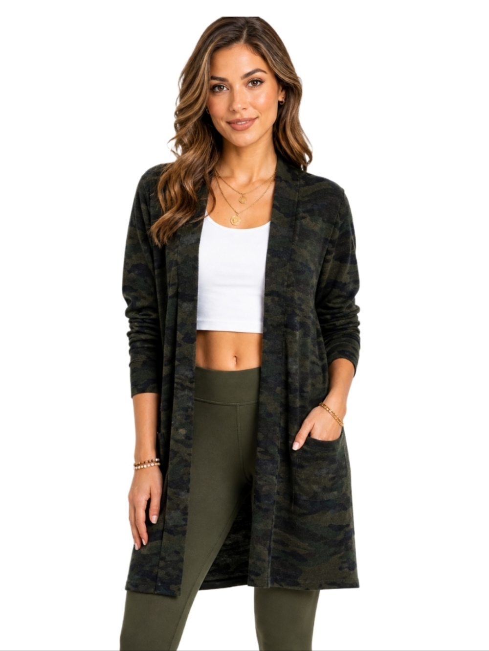 Sanctuary Camo Cardigan